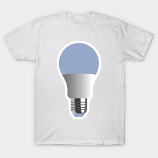 Creative Bulb sticker design vector logo concept illustration. Lightbulb sticker logo icon design. T-Shirt